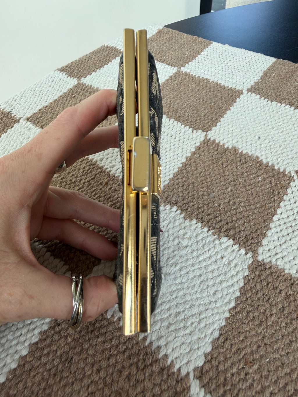Dior VTG Kisslock Coin Pouch