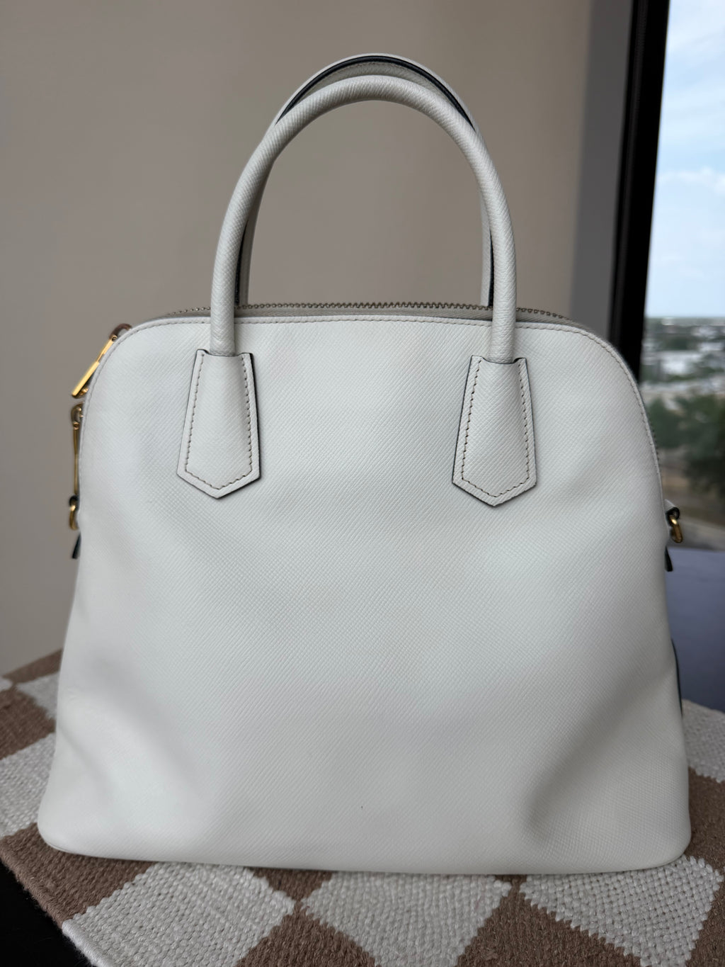 Prada Saffiano Lux Promenade Medium Satchel