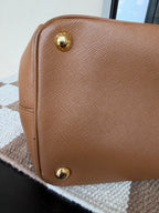 Prada Saffiano Lux Double Zip Executive Tote