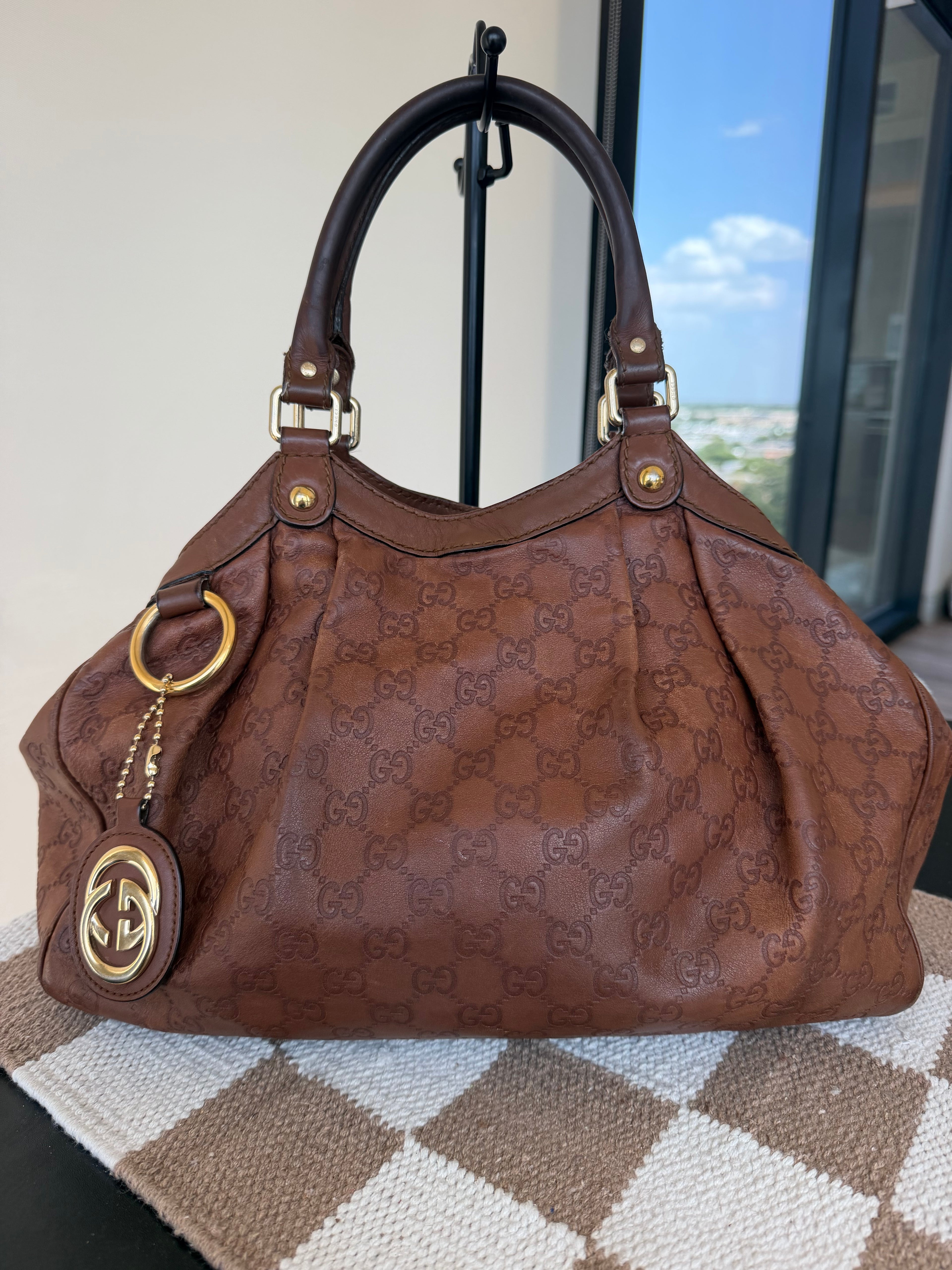 SOLD - Gucci Sukey Guccissima Tote VTG