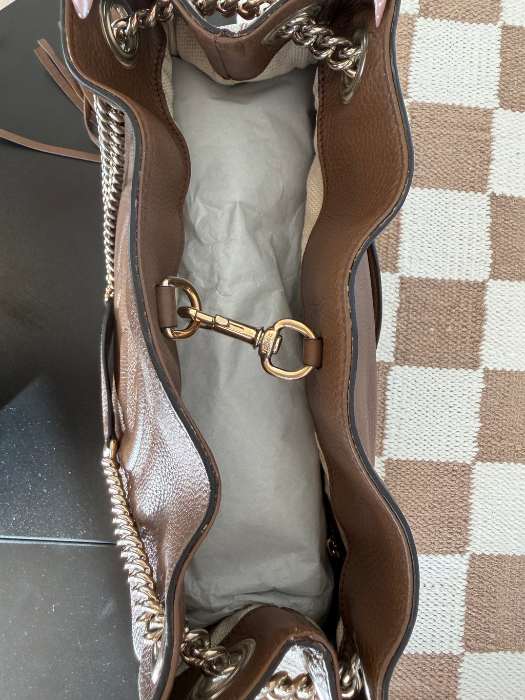 Gucci Soho Medium Chain Tote