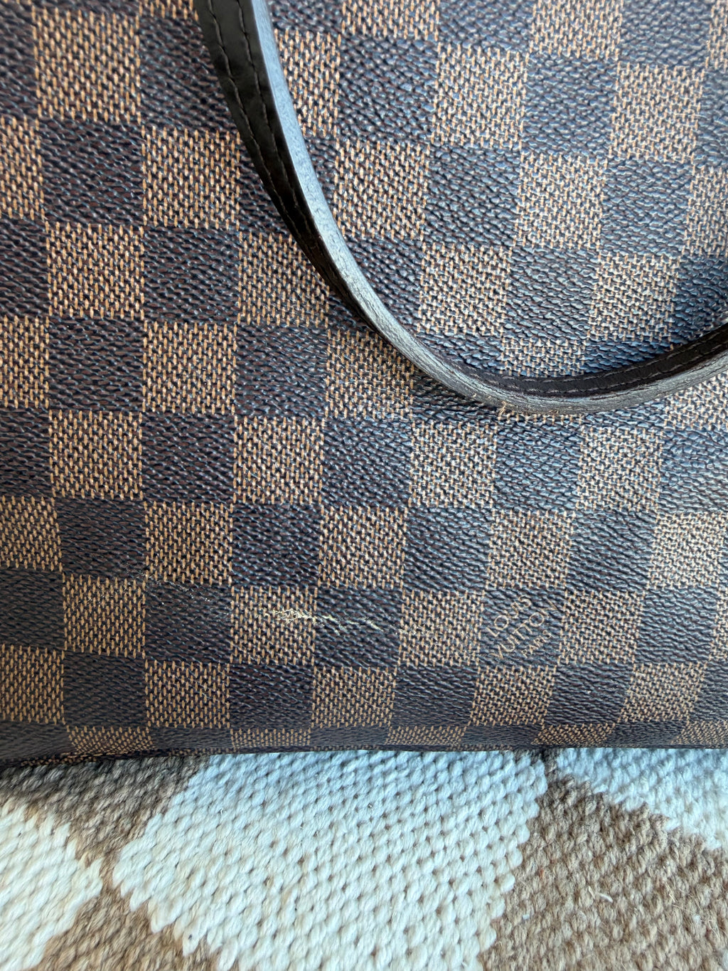 SOLD - Louis Vuitton Damier Ebene Neverful MM
