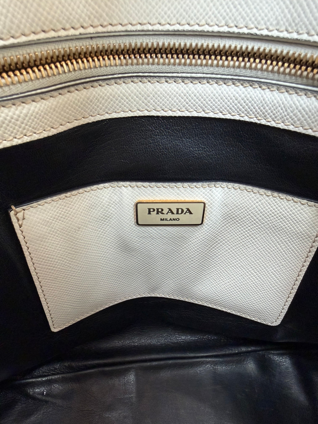 Prada Saffiano Lux Promenade Medium Satchel