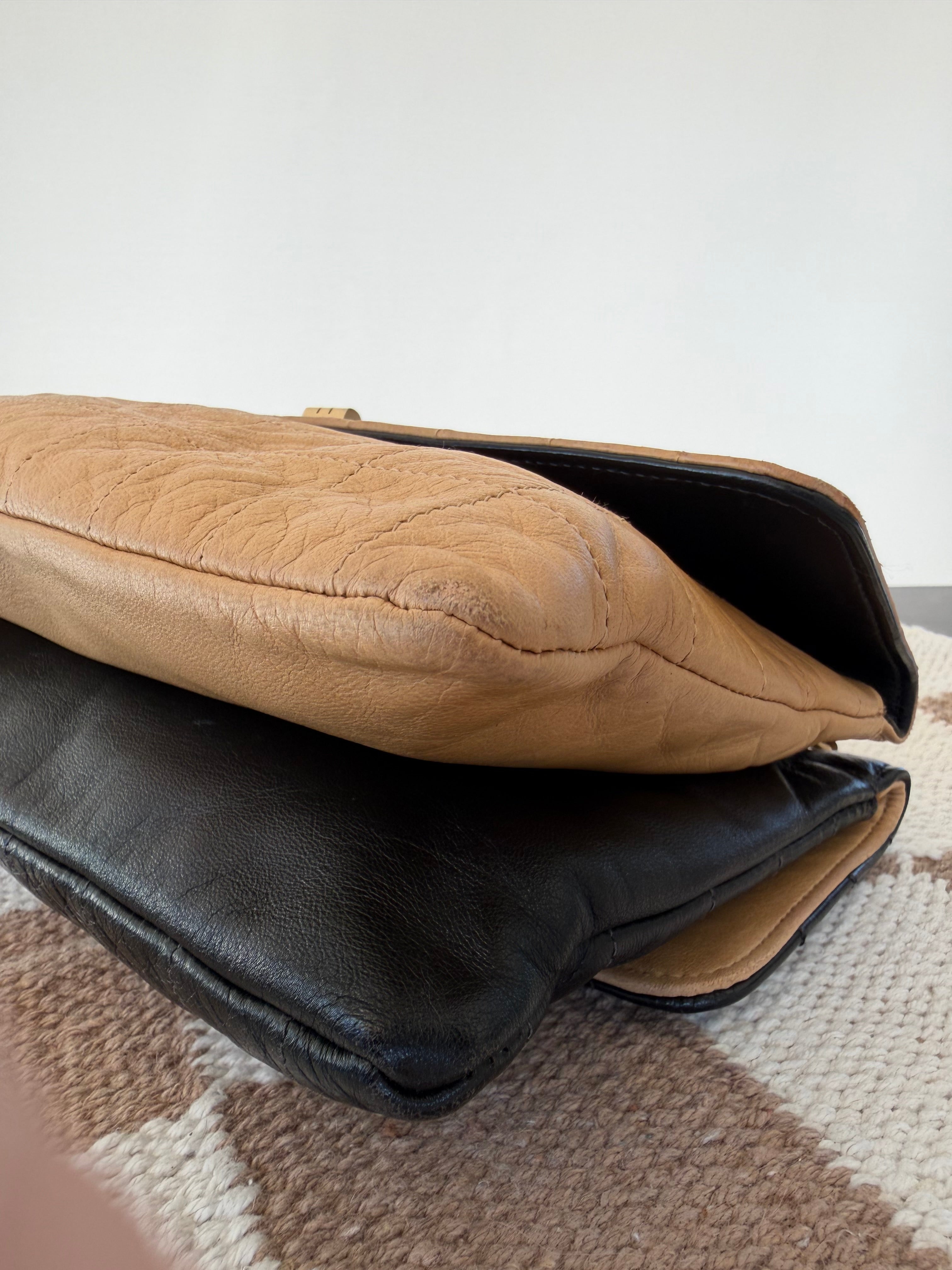 Chanel Chocolate Bar Double-Sided Flap Bag VINTAGE
