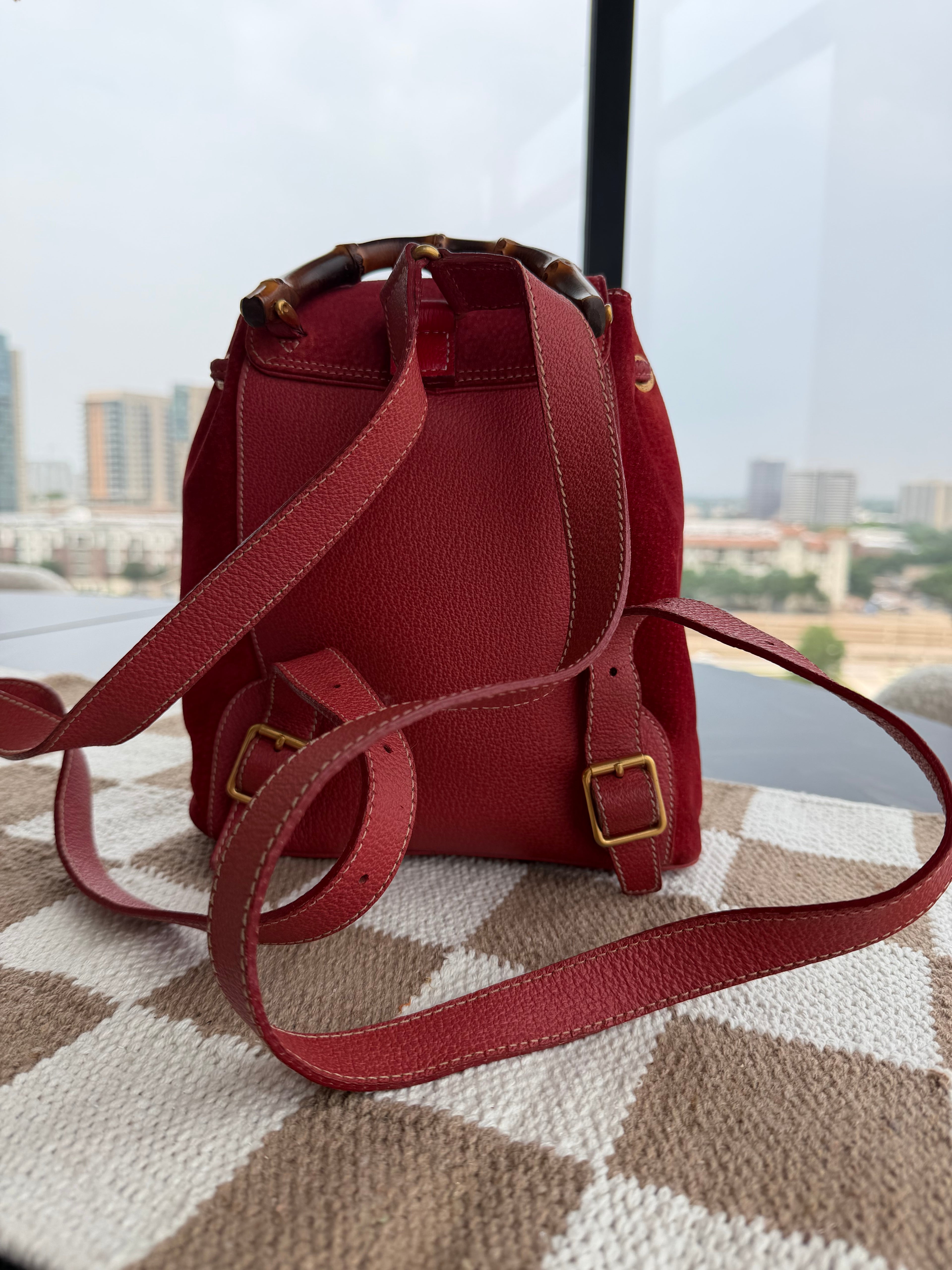 SOLD - Gucci Vintage Suede Backpack
