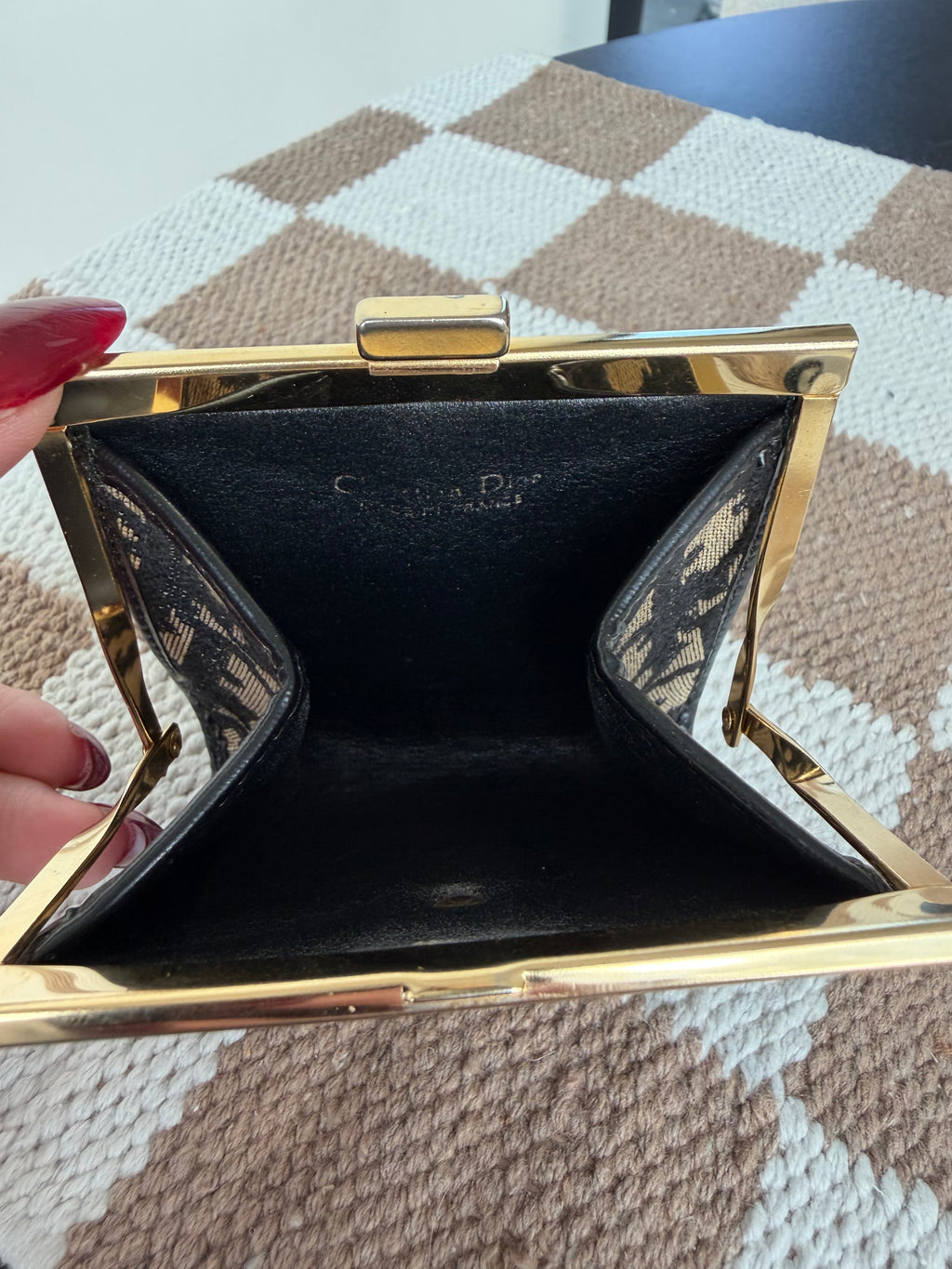 Dior VTG Kisslock Coin Pouch