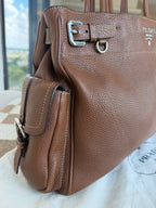 Prada Vitello Daino Leather Shoulder Tote
