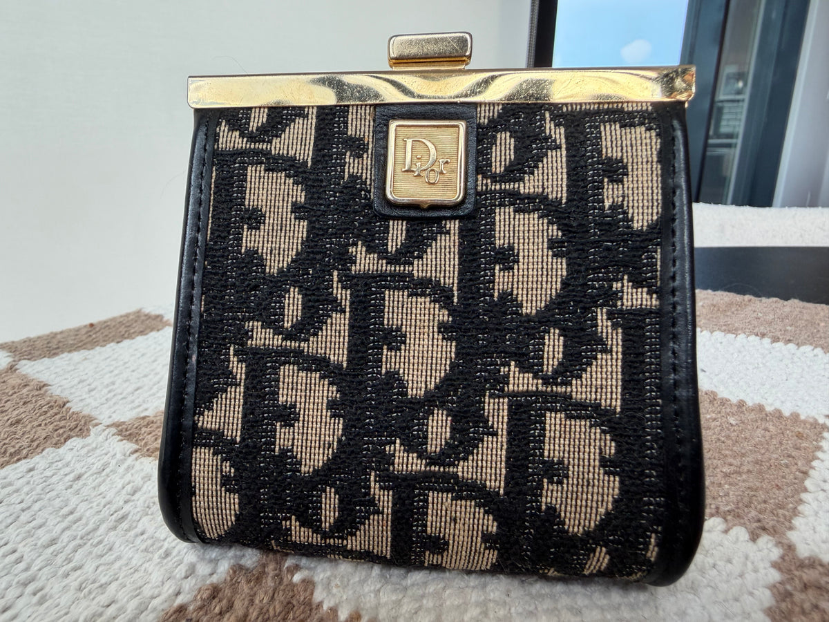 Dior VTG Kisslock Coin Pouch