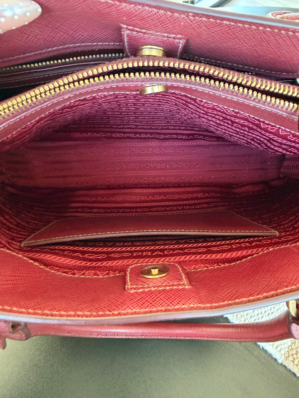Prada Saffiano Lux Large Tote