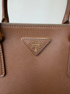 Prada Saffiano Lux Double Zip Executive Tote