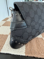 Gucci Horsebit GG Canvas Shoulder Bag