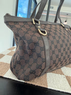 Gucci Vintage GG Canvas Abbey D-Ring Tote