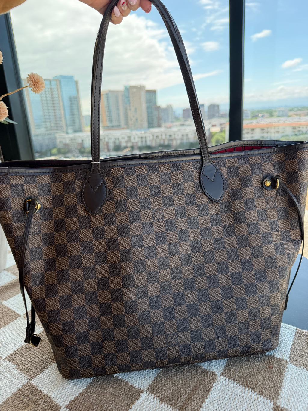 SOLD - Louis Vuitton Damier Ebene Neverful MM