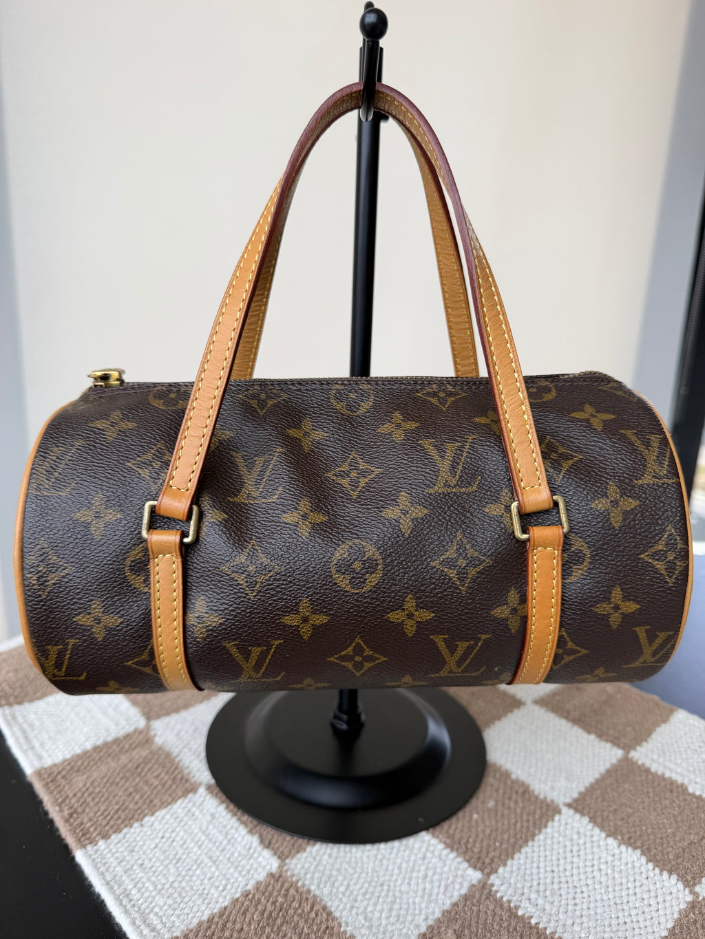 Louis Vuitton Monogram Papillon 30 Vintage Barrel Bag