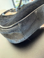 Fendi Vintage Black Pony Hair Shoulder Bag