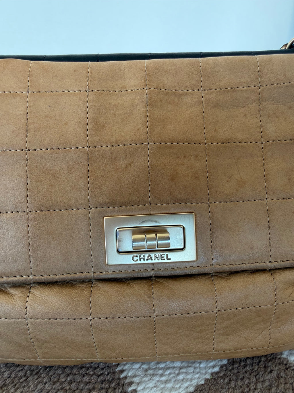 Chanel Chocolate Bar Double-Sided Flap Bag VINTAGE