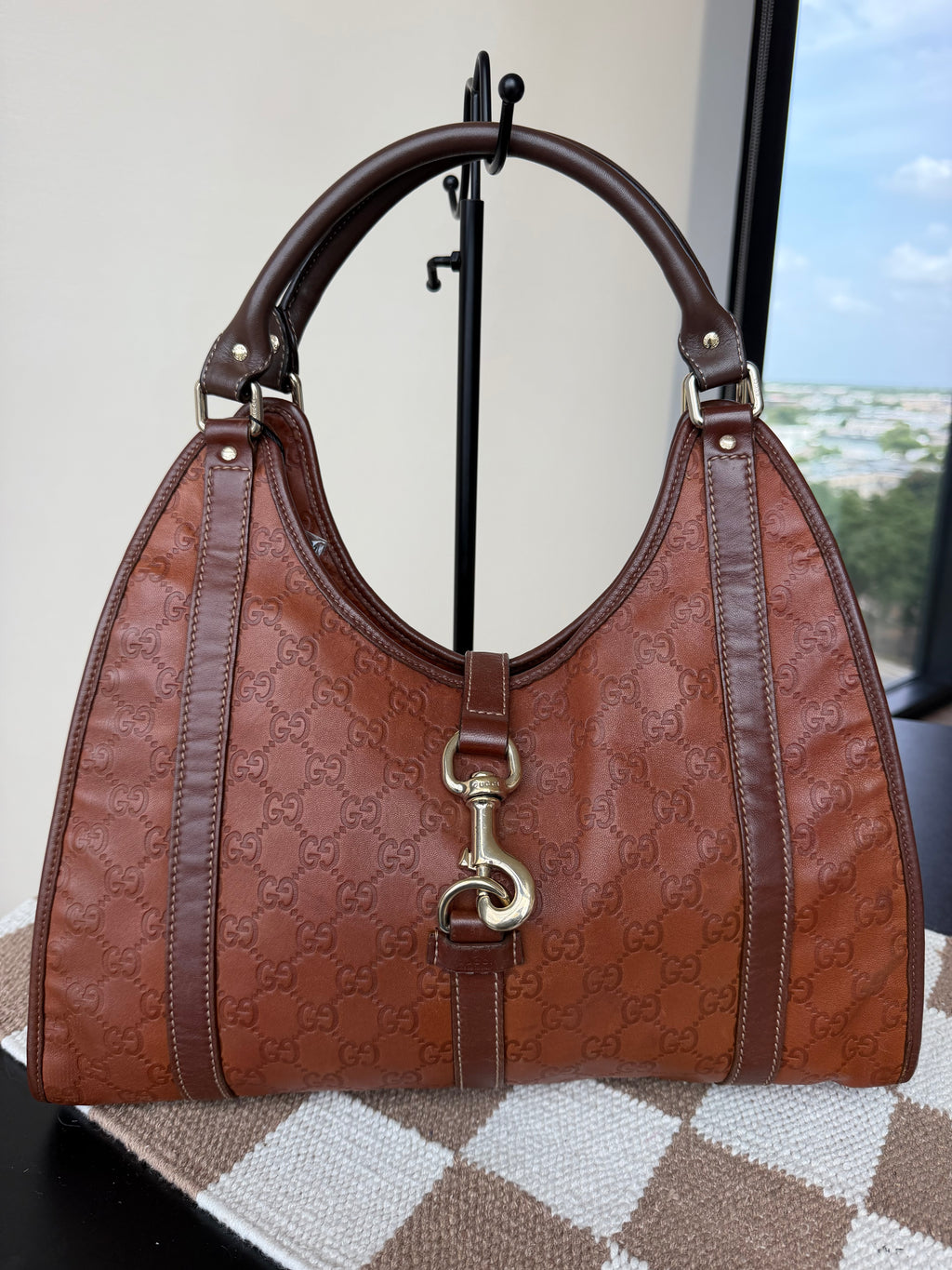 SOLD - Gucci Guccissima Leather New Jackie Large Hobo