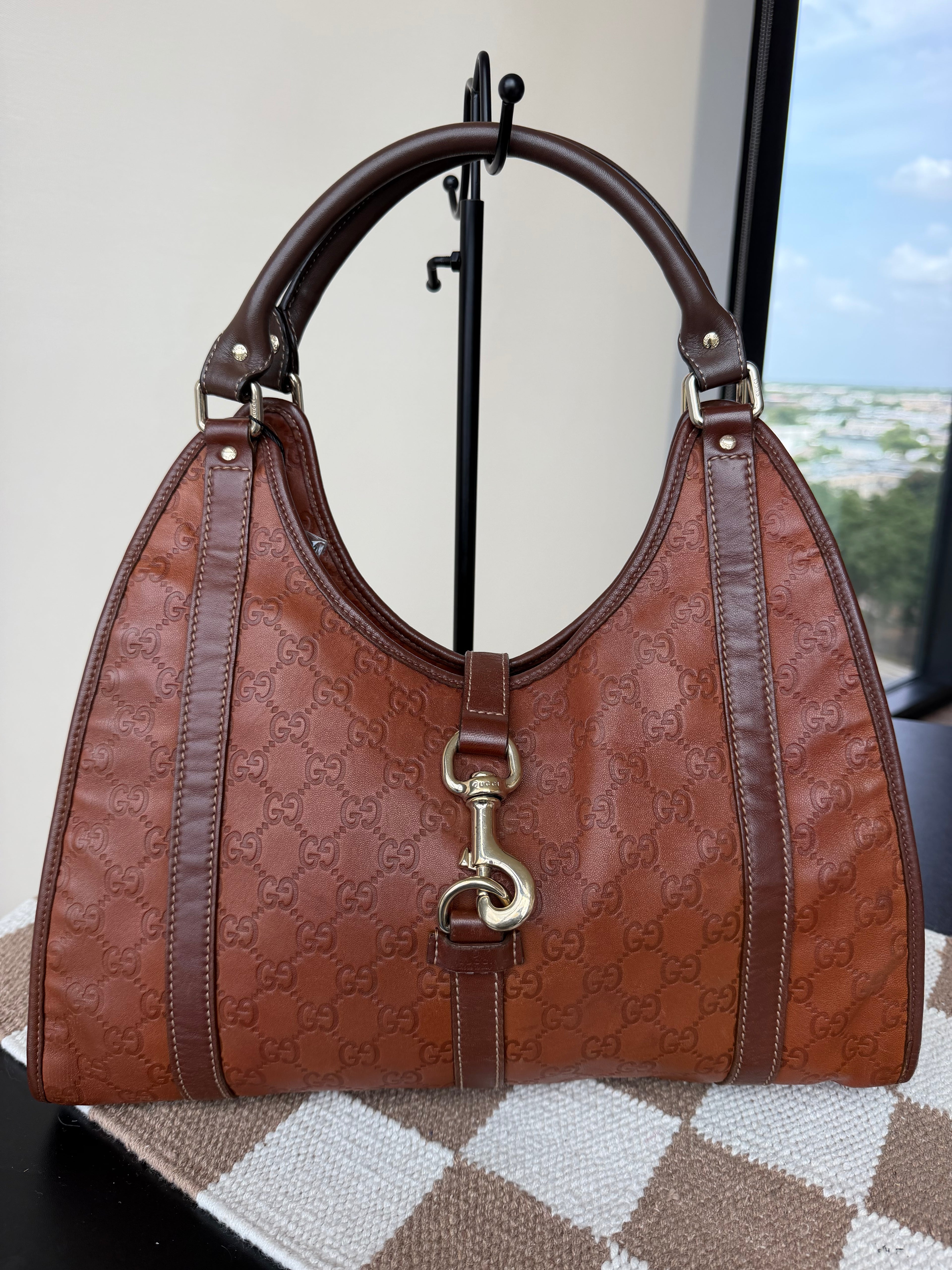 SOLD - Gucci Guccissima Leather New Jackie Large Hobo