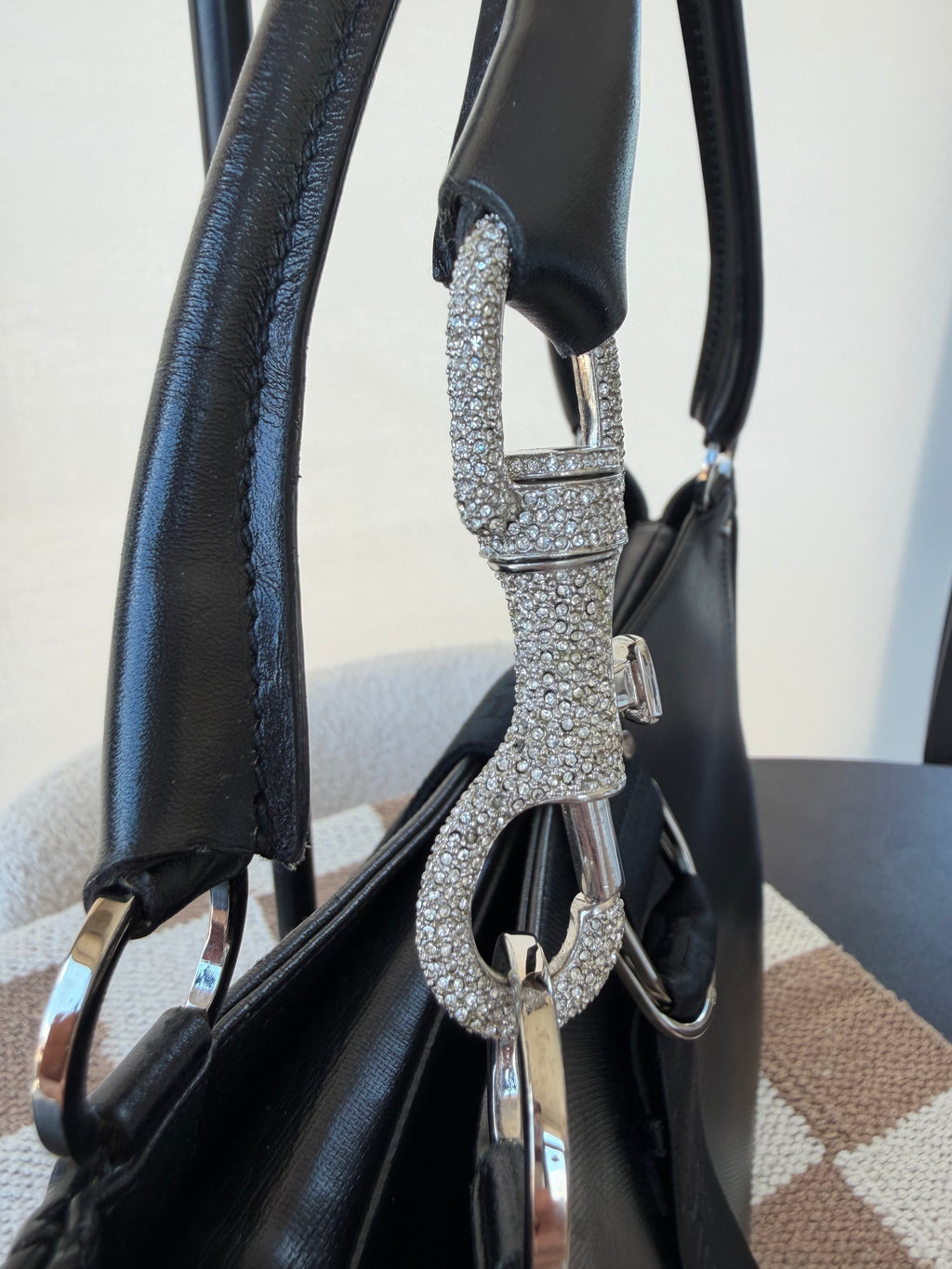 Dior Trotter Shoulder Bag- Swarovski Crystal Hardware
