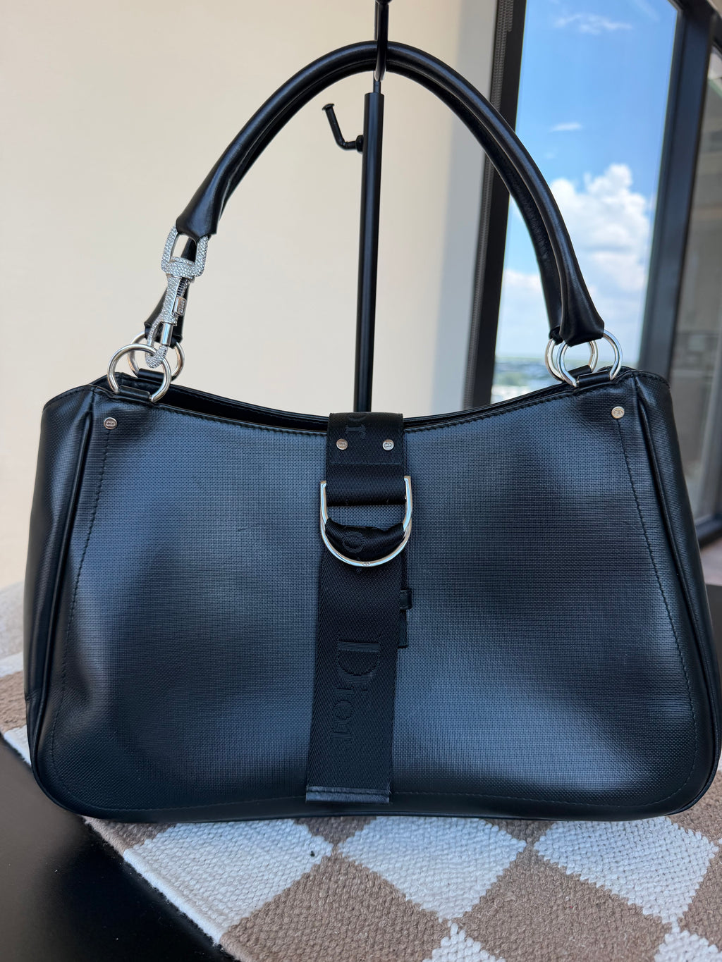 Dior Trotter Shoulder Bag- Swarovski Crystal Hardware