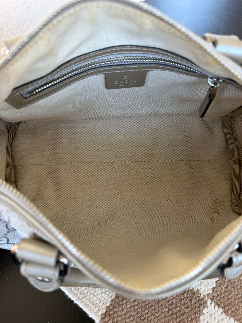 Gucci Monogram Boston Bag
