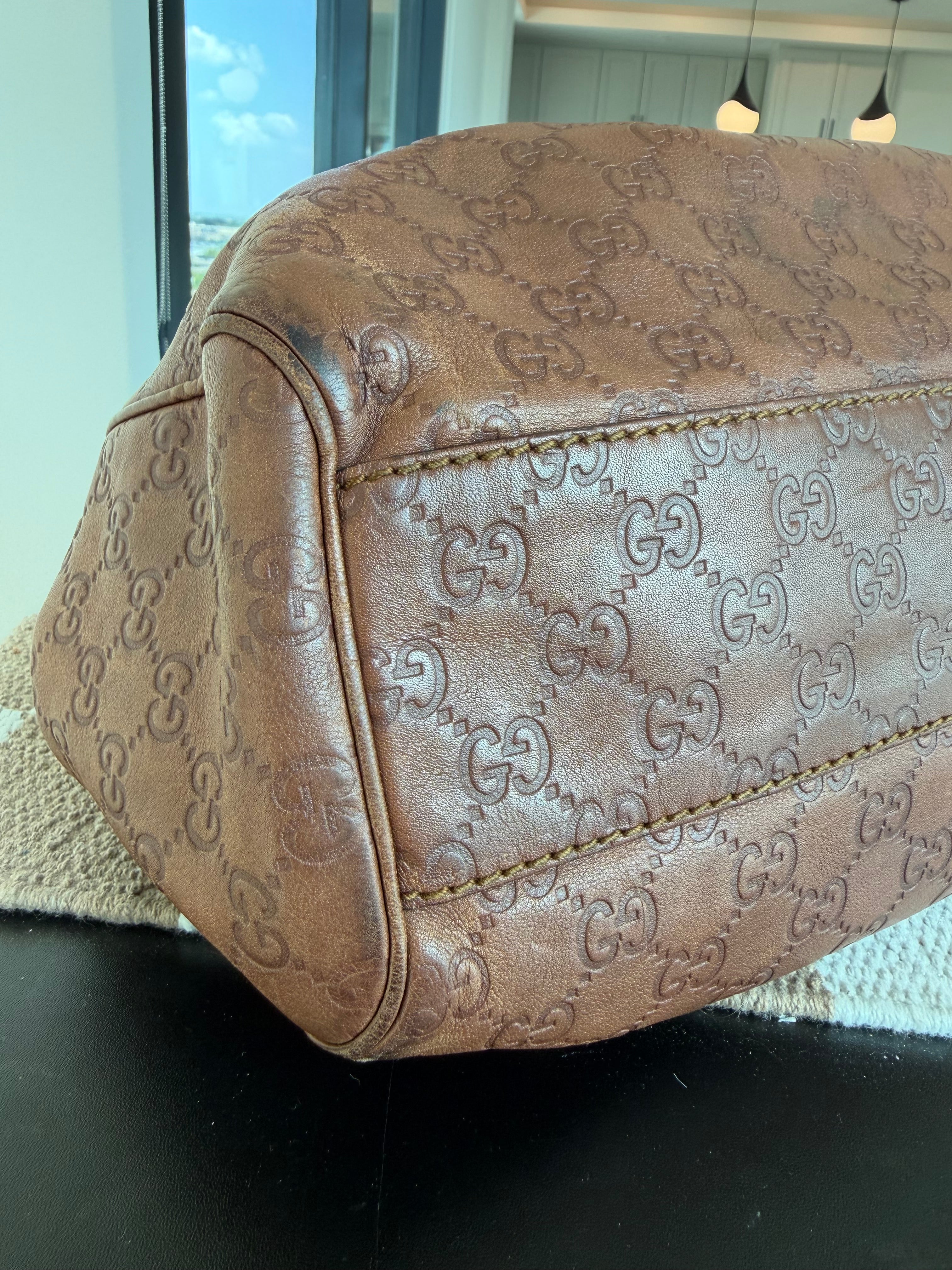 SOLD - Gucci Sukey Guccissima Tote VTG