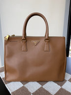 Prada Saffiano Lux Double Zip Executive Tote