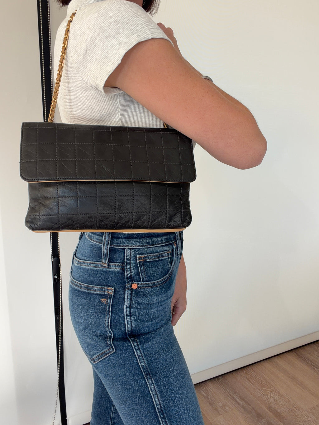 Chanel Chocolate Bar Double-Sided Flap Bag VINTAGE