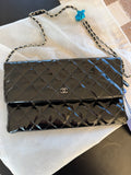 Chanel Patent Flap Pouch