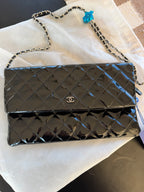 Chanel Patent Flap Pouch