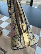 Gucci 1955 Horsebit Top Handle Bag – Limited Edition Python & Pink Leather