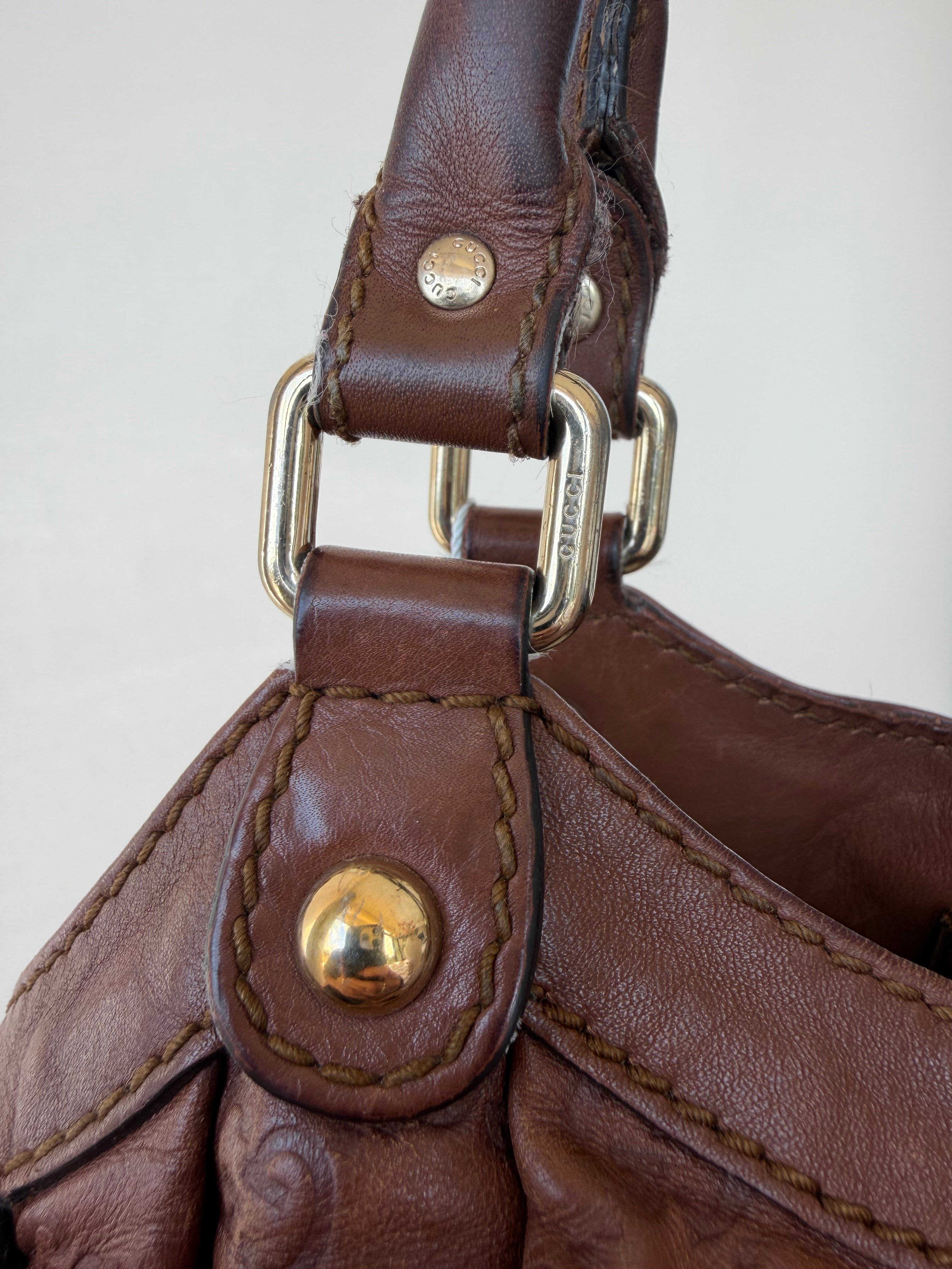 SOLD - Gucci Sukey Guccissima Tote VTG