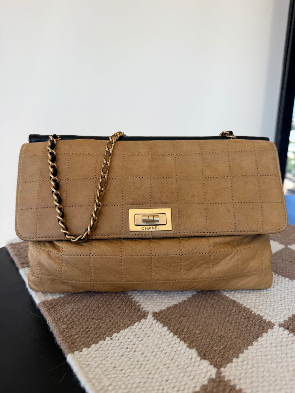 Chanel Chocolate Bar Double-Sided Flap Bag VINTAGE
