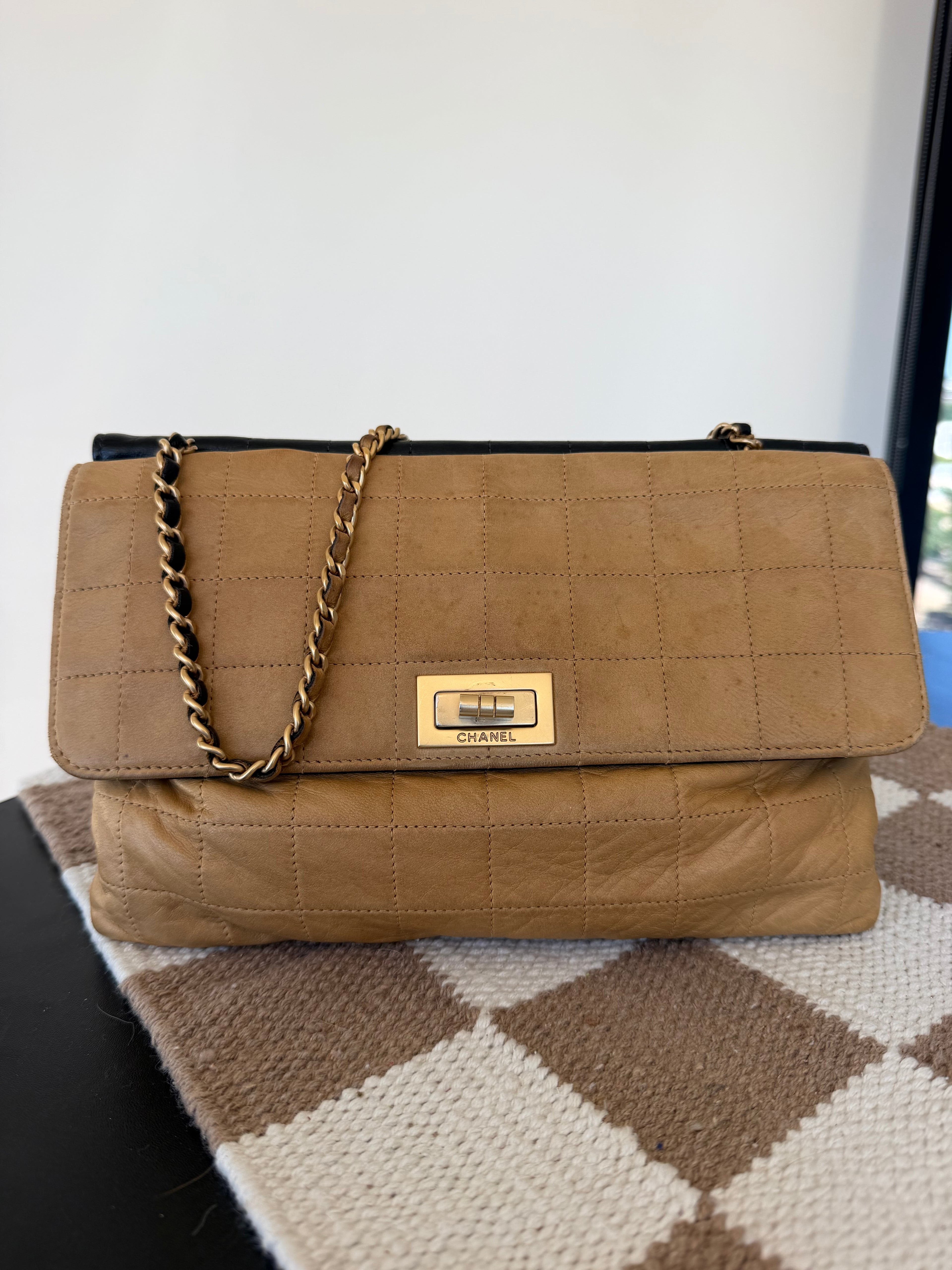 Chanel Chocolate Bar Double-Sided Flap Bag VINTAGE