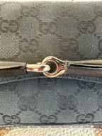 Gucci Horsebit GG Canvas Shoulder Bag