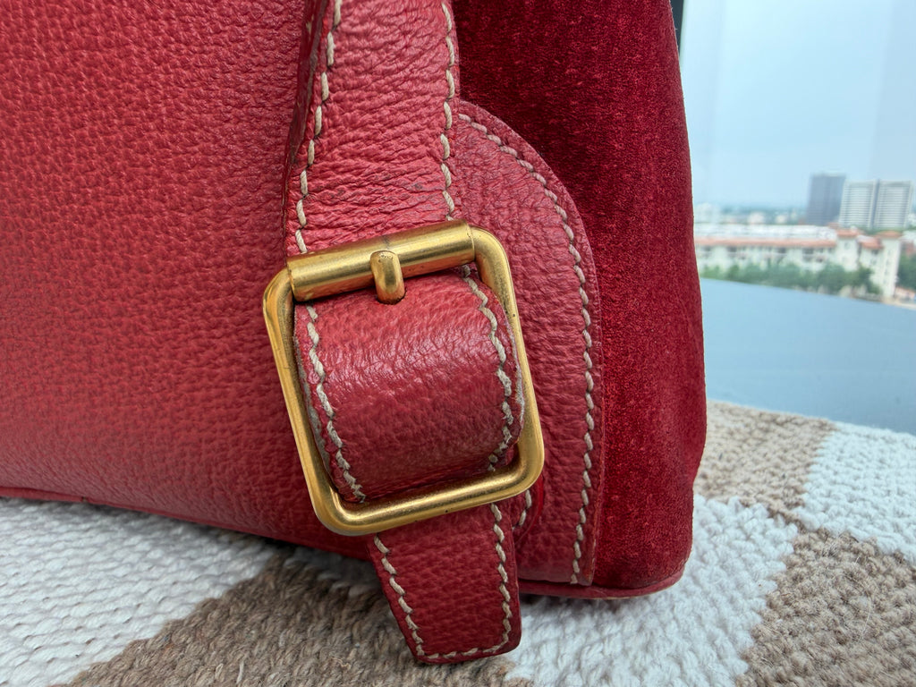SOLD - Gucci Vintage Suede Backpack
