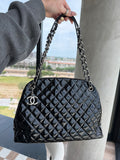 SOLD - Chanel Mademoiselle Patent Leather Tote