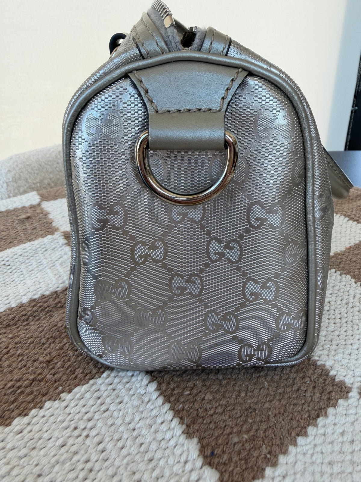 Gucci Monogram Boston Bag
