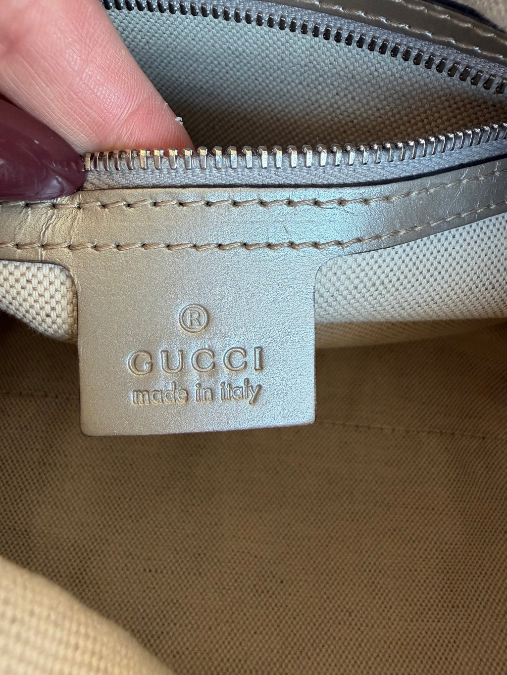 Gucci Monogram Boston Bag