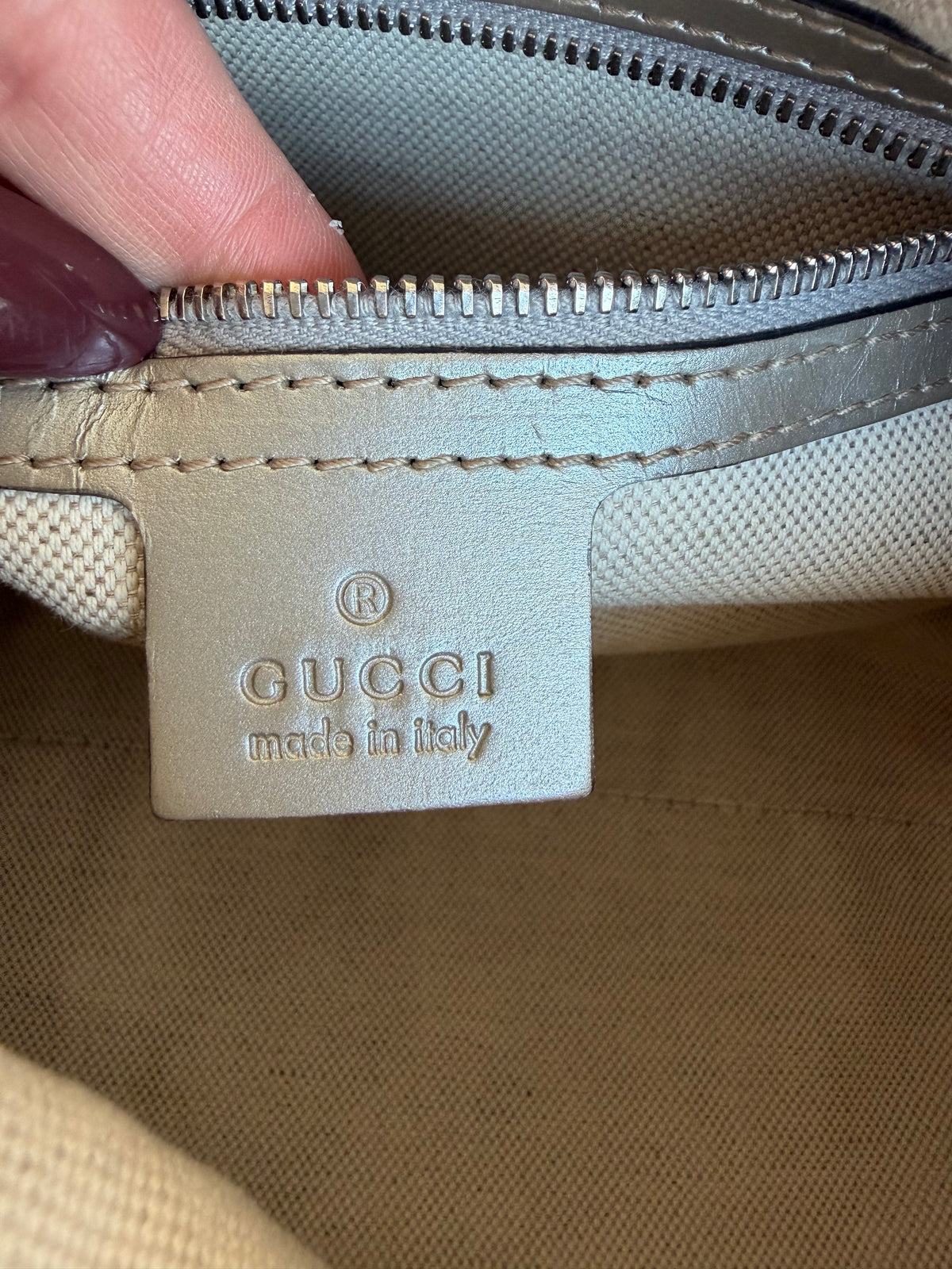 Gucci Monogram Boston Bag
