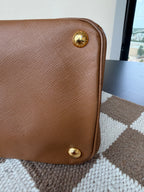 Prada Saffiano Lux Double Zip Executive Tote