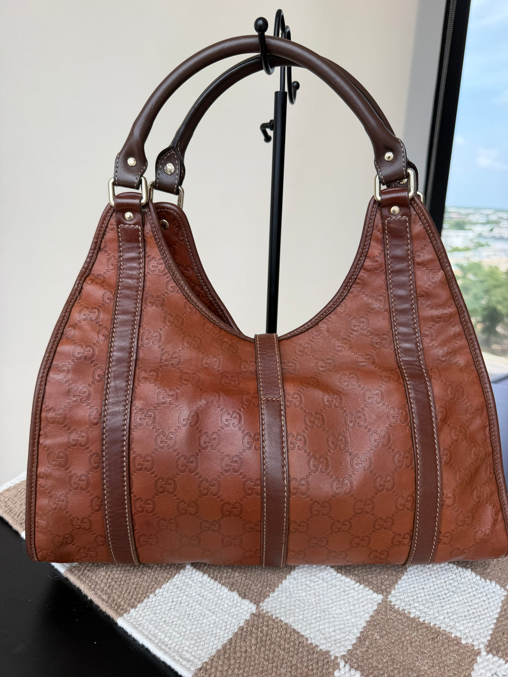 SOLD - Gucci Guccissima Leather New Jackie Large Hobo