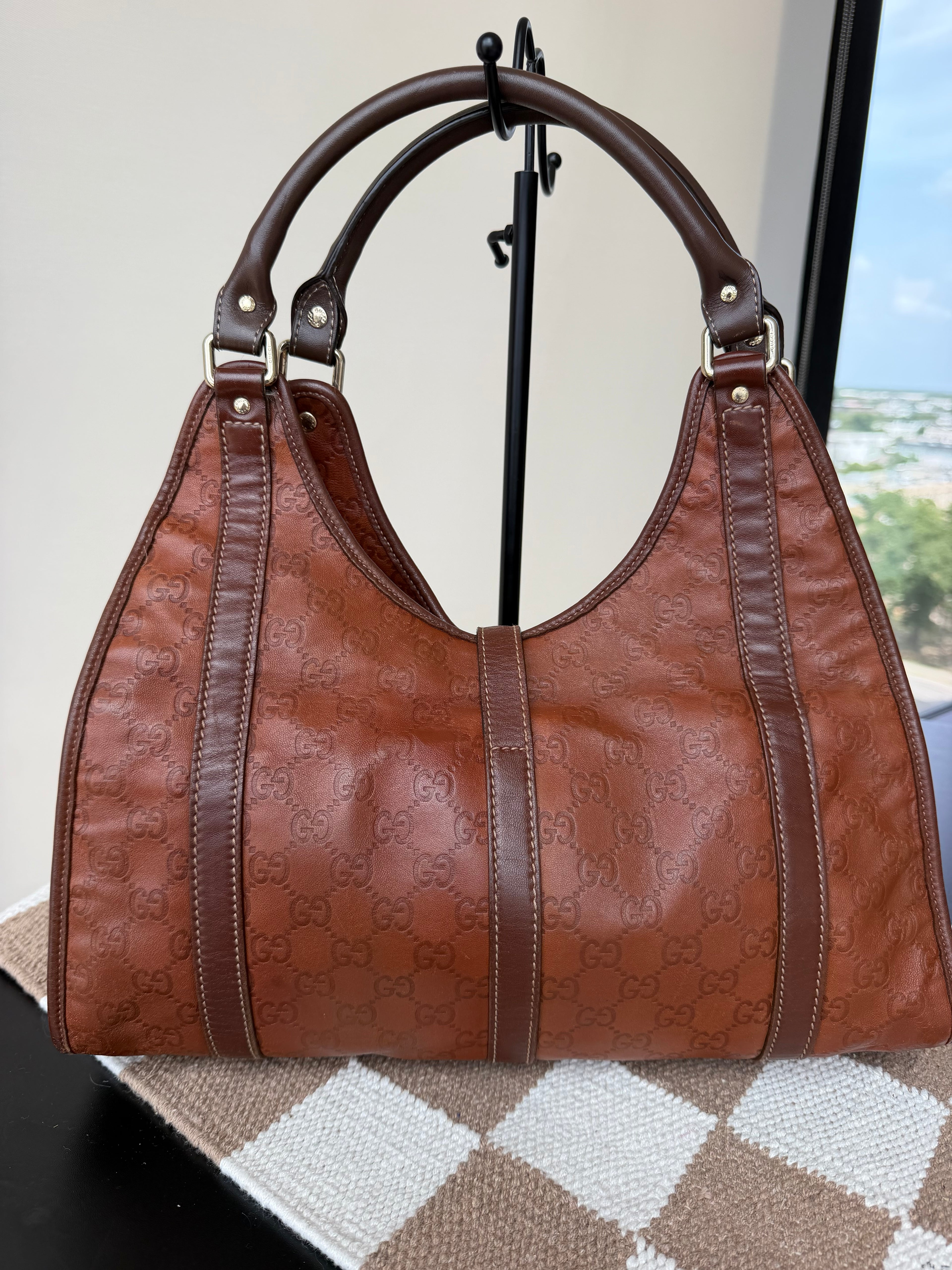 SOLD - Gucci Guccissima Leather New Jackie Large Hobo