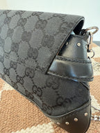 Gucci Horsebit GG Canvas Shoulder Bag