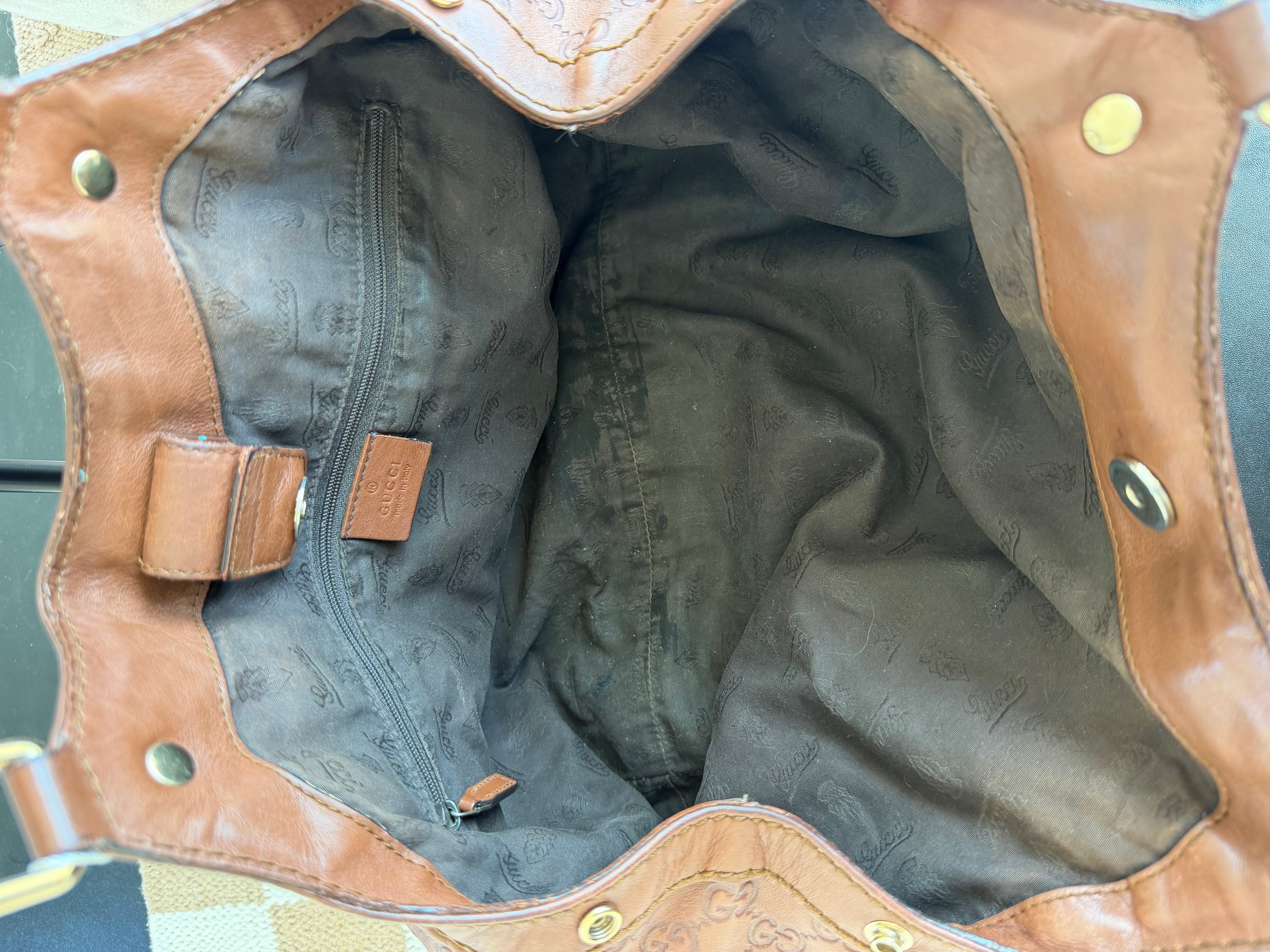 SOLD - Gucci Sukey Guccissima Tote VTG