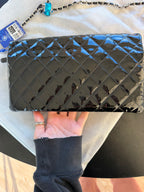 Chanel Patent Flap Pouch