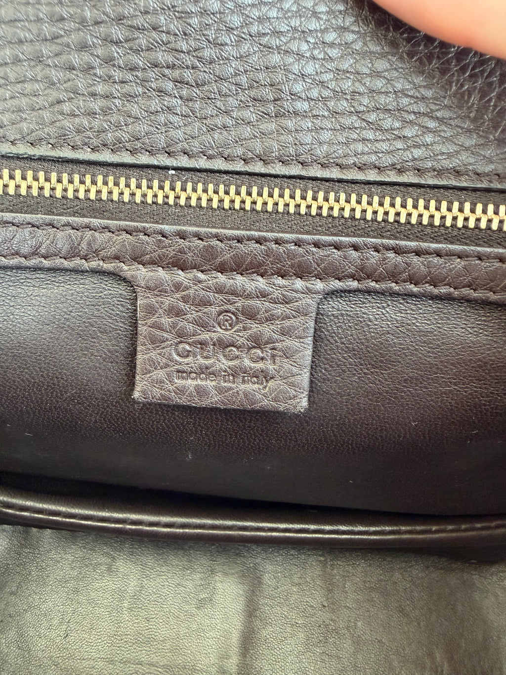 Gucci Pony Hair Bamboo Handle Bag