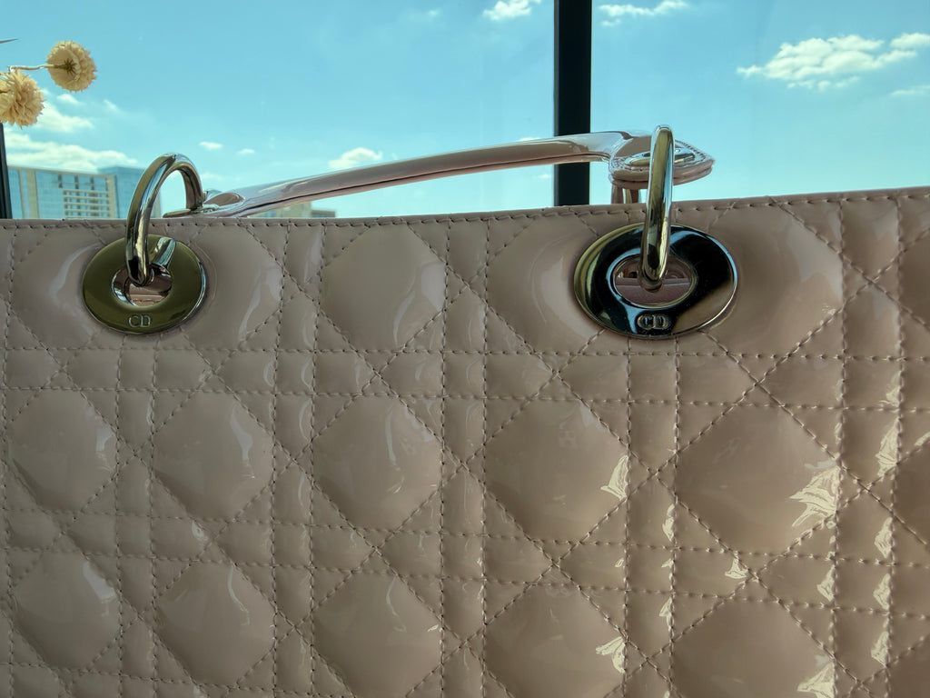 Dior Lady Dior Patent Leather - Large