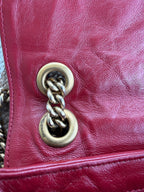 Gucci Vintage Effect Calfskin Matelassé GG Marmont Shoulder Bag