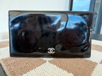 Chanel Black Patent Leather Long Wallet